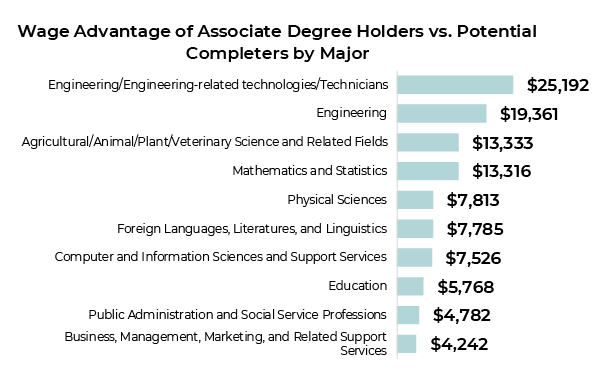 wage advantage chart