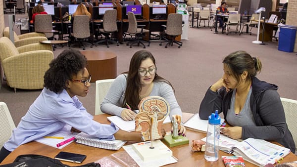 college students study group