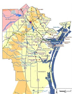 Corpus Christi's water crisis newsletter Coastal Bend map