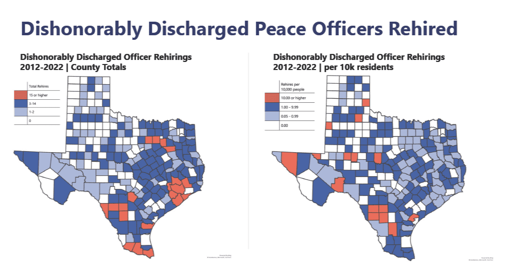 Texas uncertain future wandering officer chart