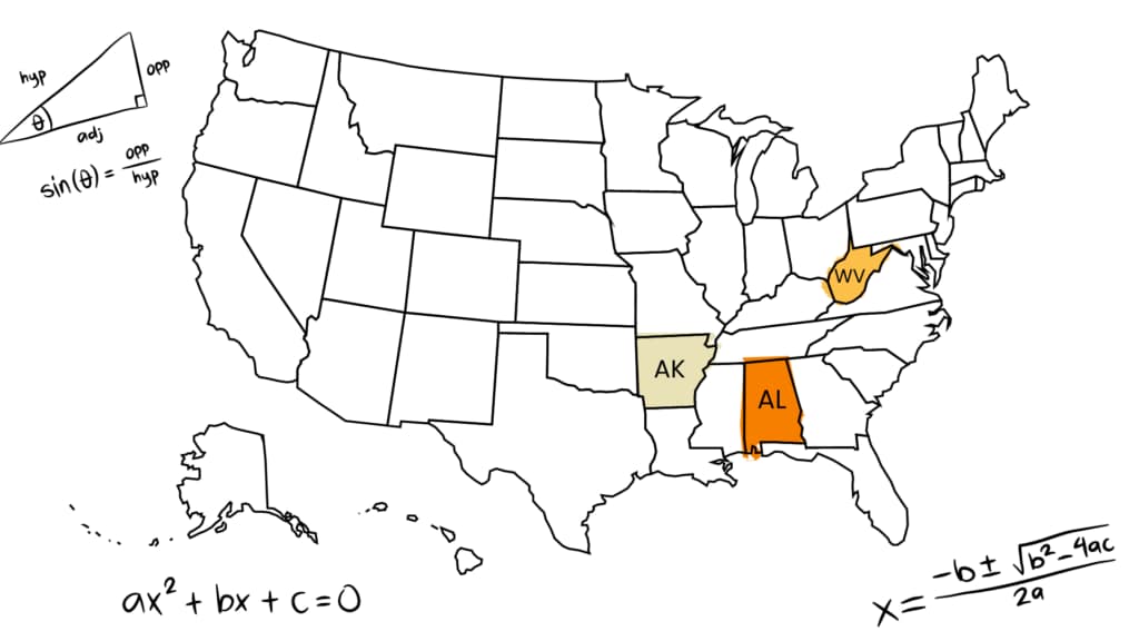 Math newsletter other states chart