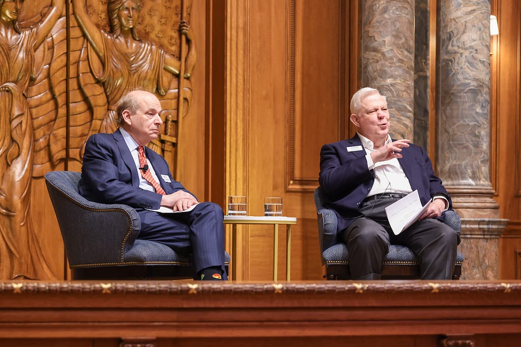 David Leebron and Tom Luce