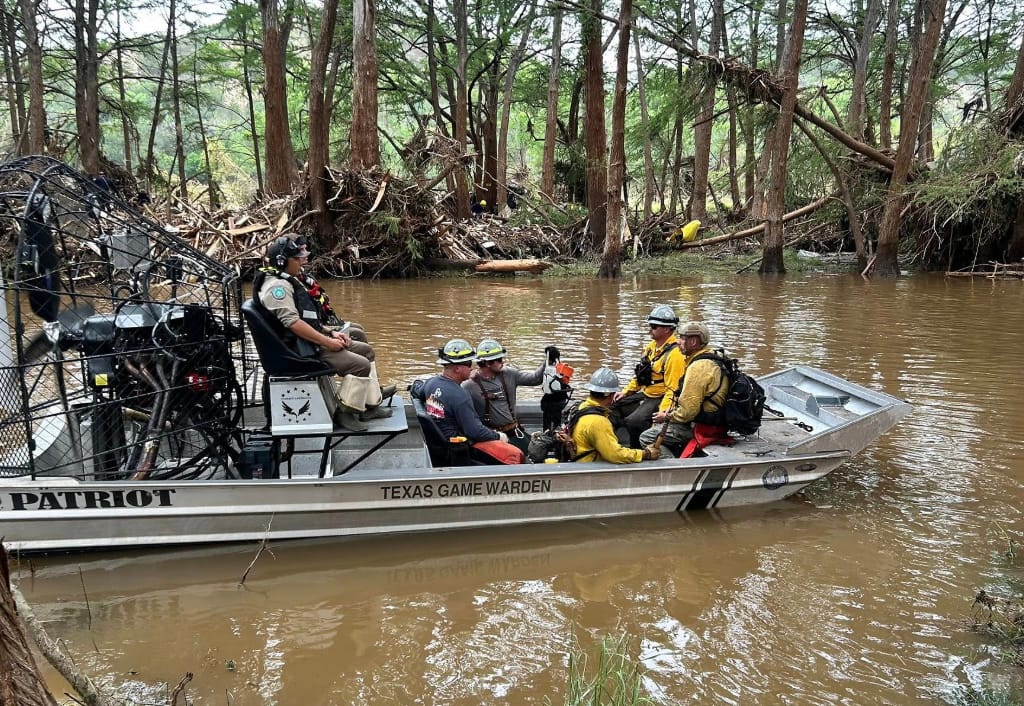 Texas flood rescue photo