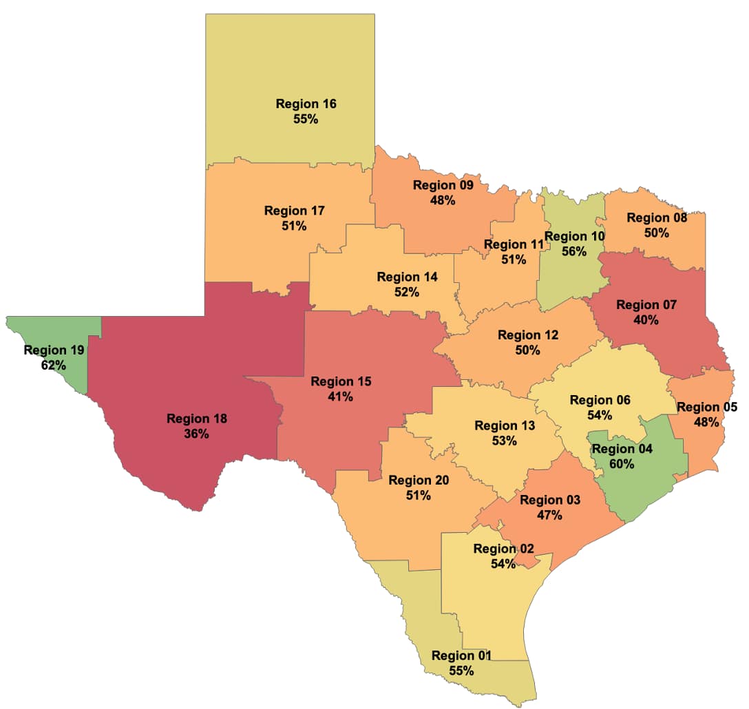 Percent of Students Meeting Expectations in Math (3-8 Math + Algebra I EOC)