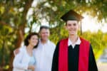 graduate w/ family