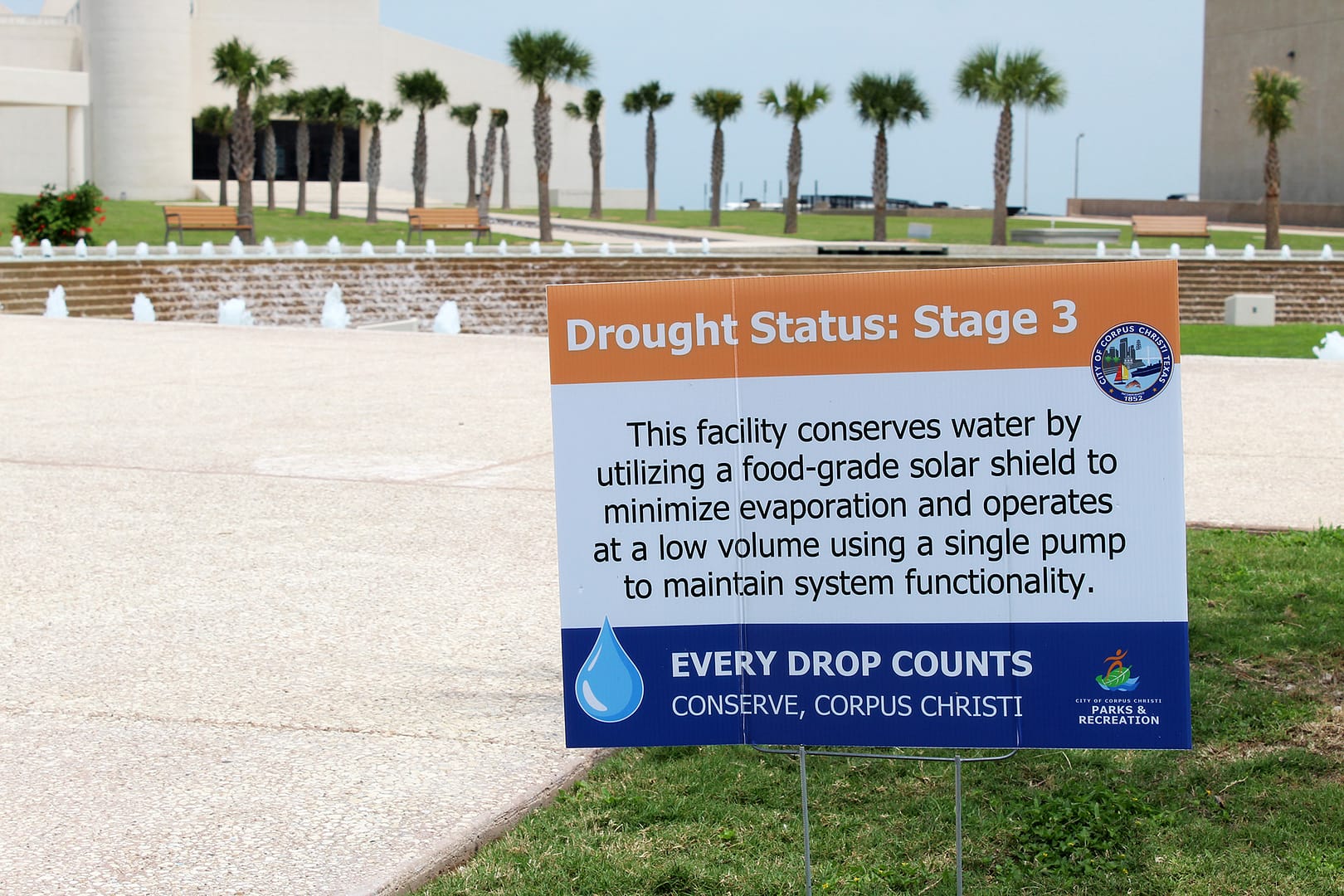 City of Corpus Christi, Water Gardens, May 2026, Corpus Christi Water Crisis, Drought