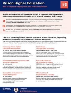 prison higher ed one-pager