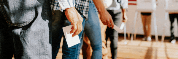 constitution newsletter voters in line