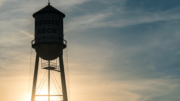 Texas uncertain future water tower image