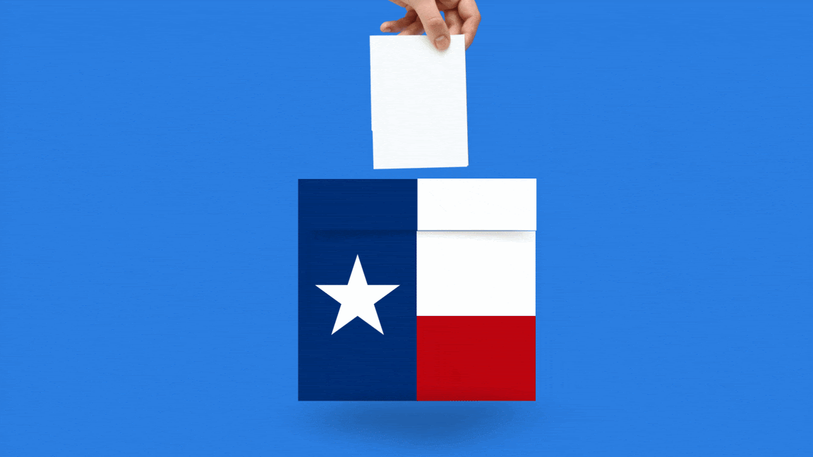 TX voter ballot box image