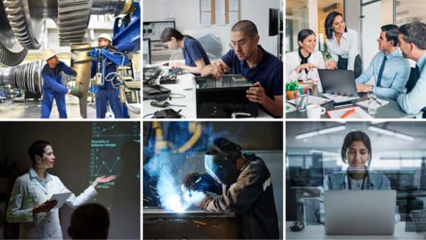 Future of Texas tech jobs collage