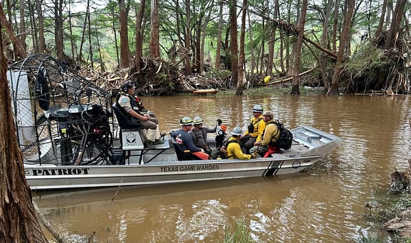 Texas flood rescue photo