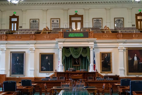 Texas Senate chamber crossing finish line newsletter