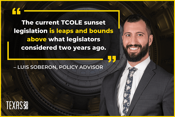 Luis quote TCOLE newsletter