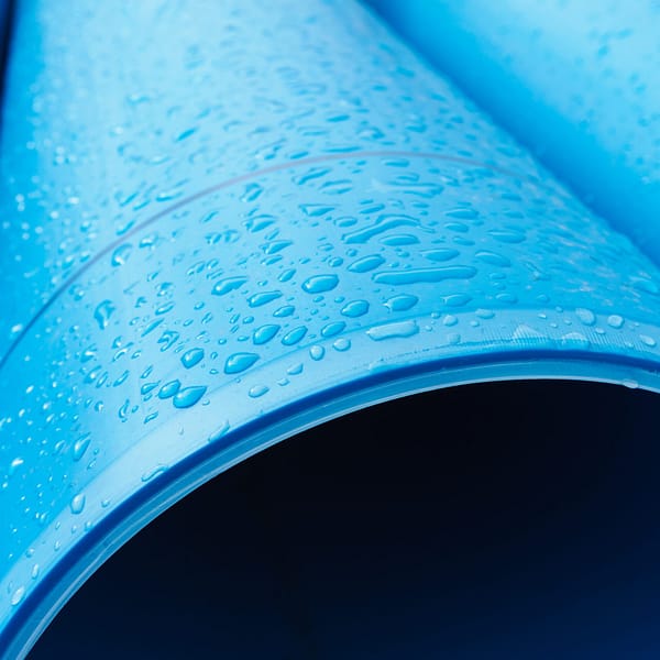 water pipes with raindrops infrastructure
