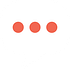 White speech bubble with three orange dots