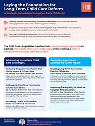 what passed childcare reform one-pager