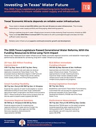 what passed in TXLege water one-pager
