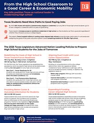 HS classroom to career one-pager