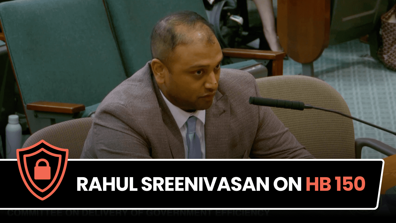 Establishing the Texas Cyber Command | Rahul Sreenivasan on HB 150 ...