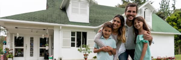 young family w/ house